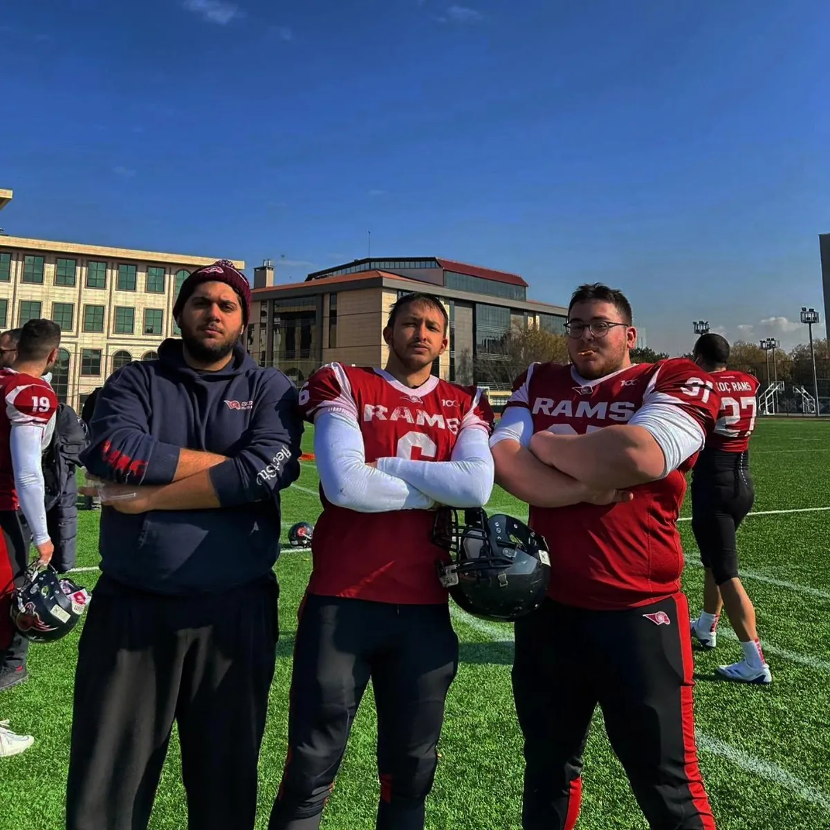 Demir Akın with Koç Rams teammates